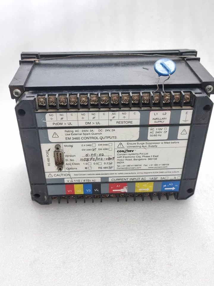 CONZERV EM3360 POWER ENERGY MONITOR (USED WORKING) EM3360